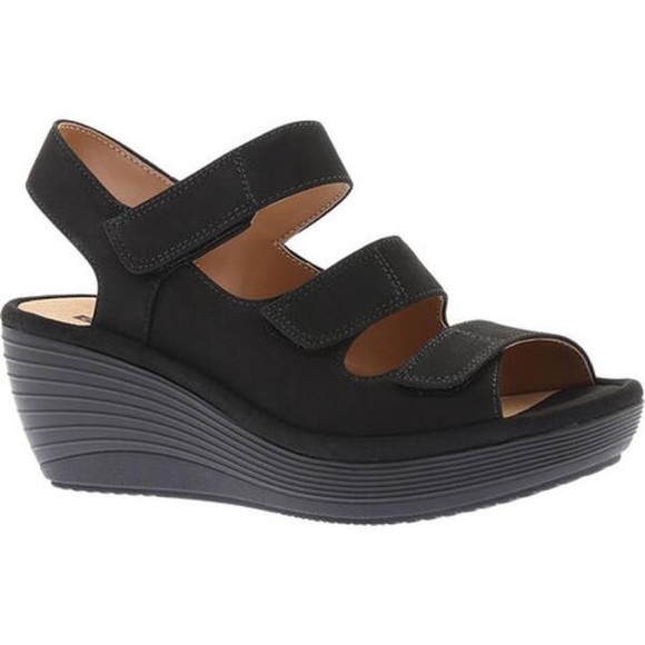 Clarks Shoes - NWT Clark’s Reedly Juno Black Combi Leather Size 9